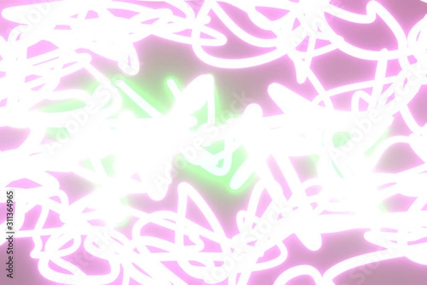 Fototapeta Background abstract, neon grow lights geometric lines for design, graphic resource. 3D render.