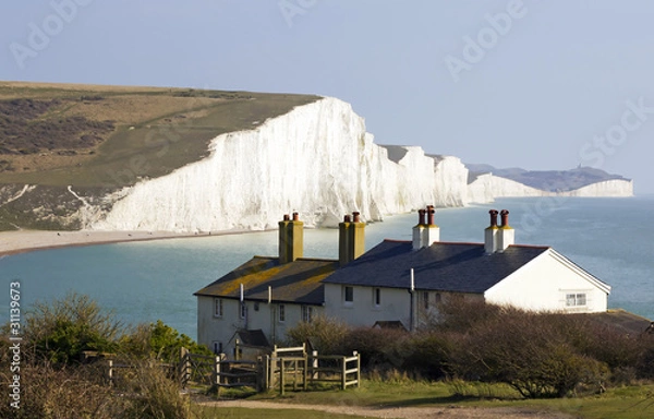 Obraz Coast Guard Cottages & Seven Sisters
