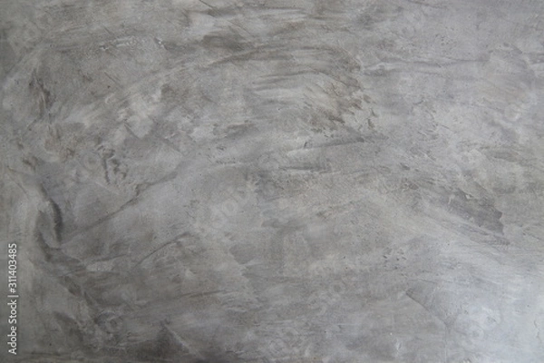 Fototapeta Polished vintage abstract loft gray bare cement wall surface pattern texture background interior design
