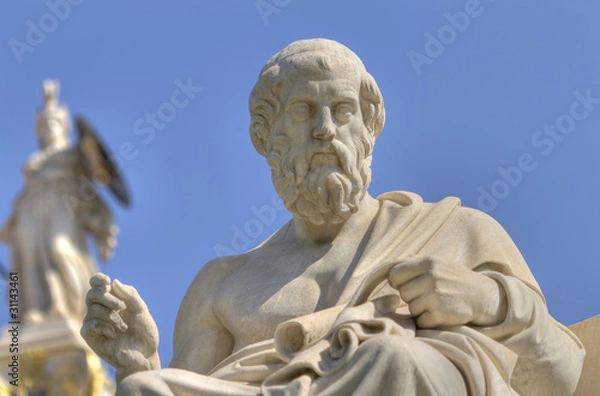 Obraz statue of Plato from the Academy of Athens