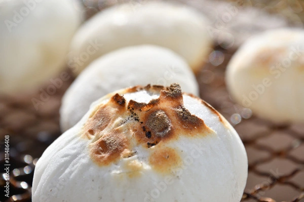 Obraz 七輪で焼餅