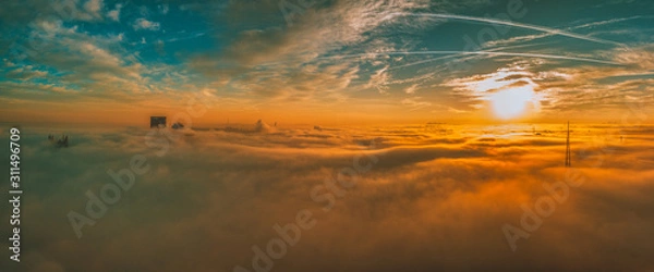 Obraz Above Fogg aerial