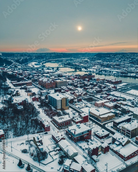 Obraz Snow City Aerial