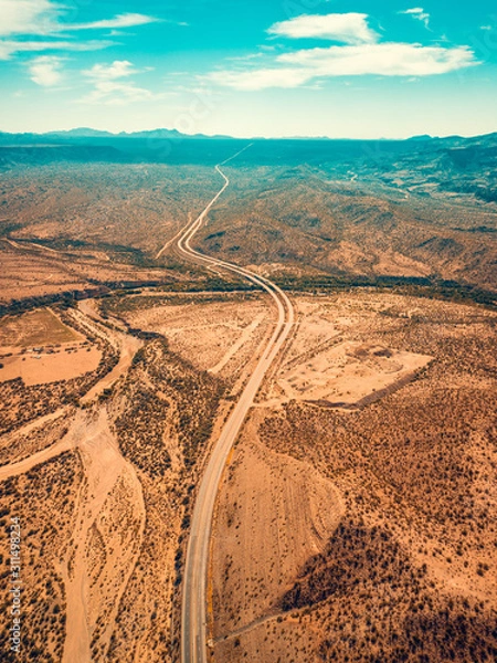 Obraz Aerial Desert Road