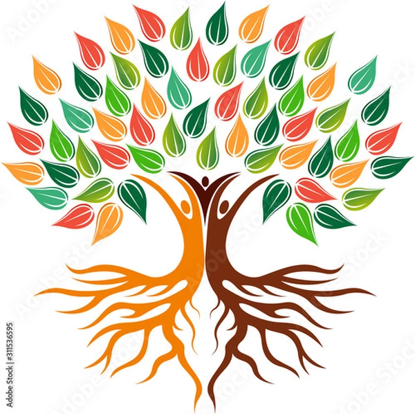 Obraz family tree logo