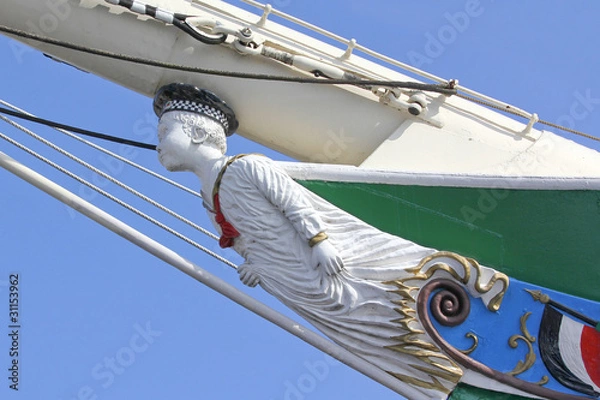 Fototapeta Galionsfigur eines Segelschiffes