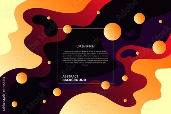 Obraz Abstract gradient fluid patttern background