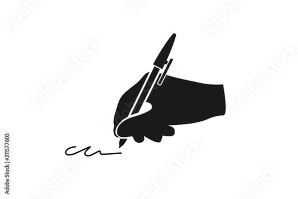 Obraz Modern writing icon vector