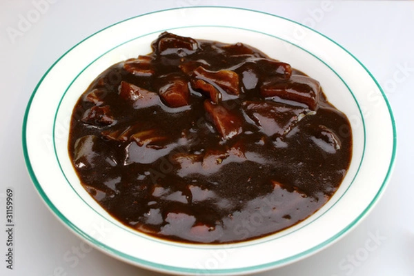 Fototapeta black bean soup