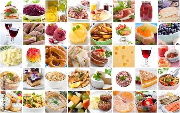 Obraz Kolekcja żywności