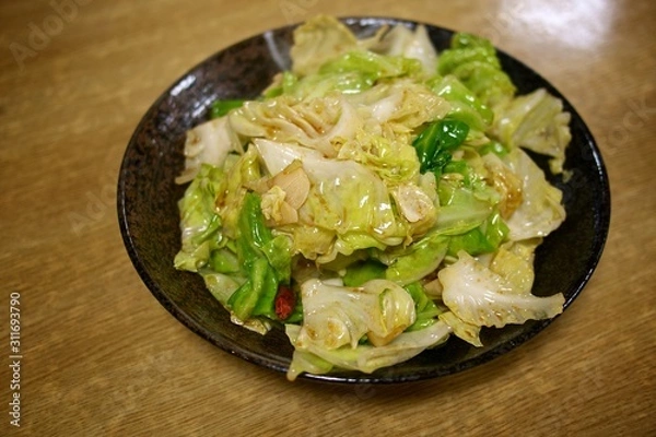 Fototapeta キャベツの炒め物