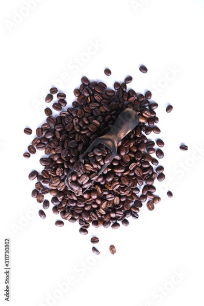 Obraz  Coffee beans isolated on white background