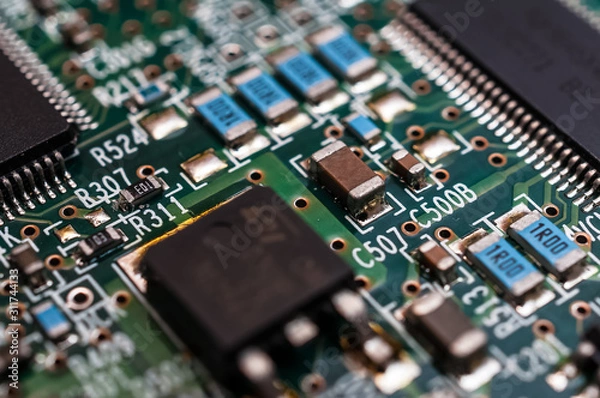 Fototapeta Hard Disk Macro - Festplatte Makro 