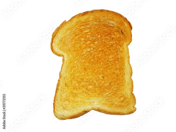 Fototapeta Toast Bread isolated on white background