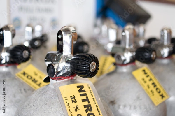 Fototapeta ダイビングタンク