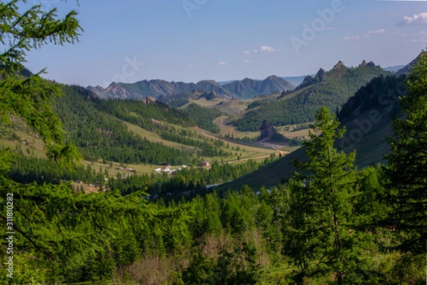Obraz mongolie paysages de la steppe