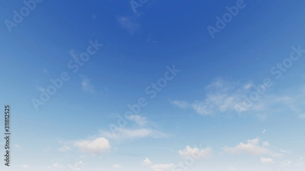 Obraz Cloudy blue sky abstract background, blue sky background with tiny clouds
