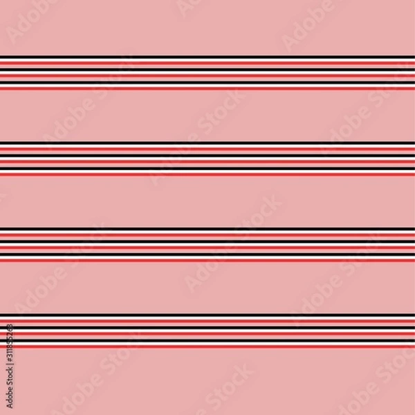 Obraz Seamless horizontal Multitrack stripes pattern vector