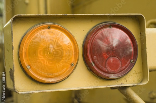 Obraz Two Lights on tractor