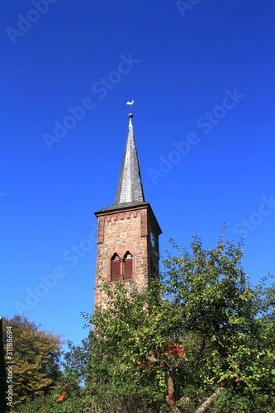 Fototapeta Kirchturm Großenmarpe