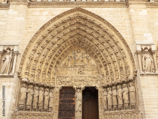 Fototapeta Portal Notre-Dame