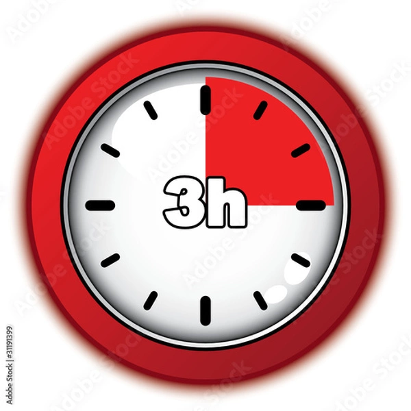 Obraz 3 HOURS ICON
