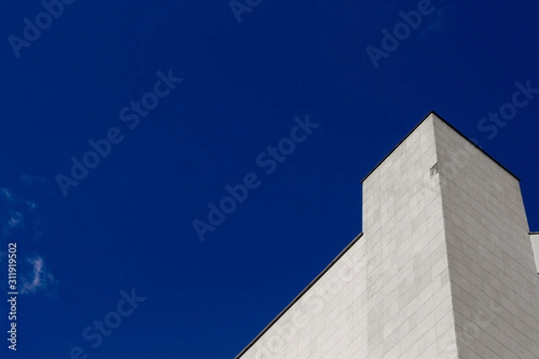 Obraz blue sky and building
