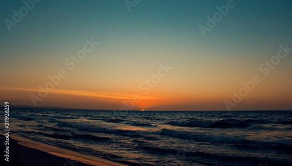Obraz sunset over the sea