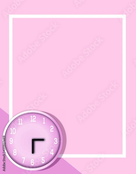 Fototapeta abstract background with clock