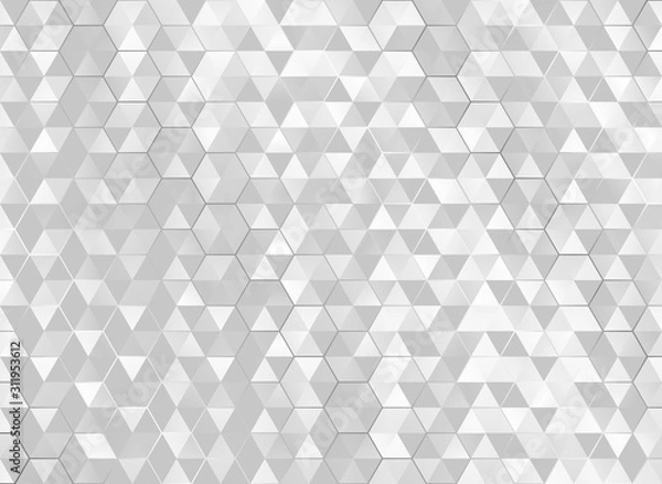 Fototapeta white gray abstract geometric background