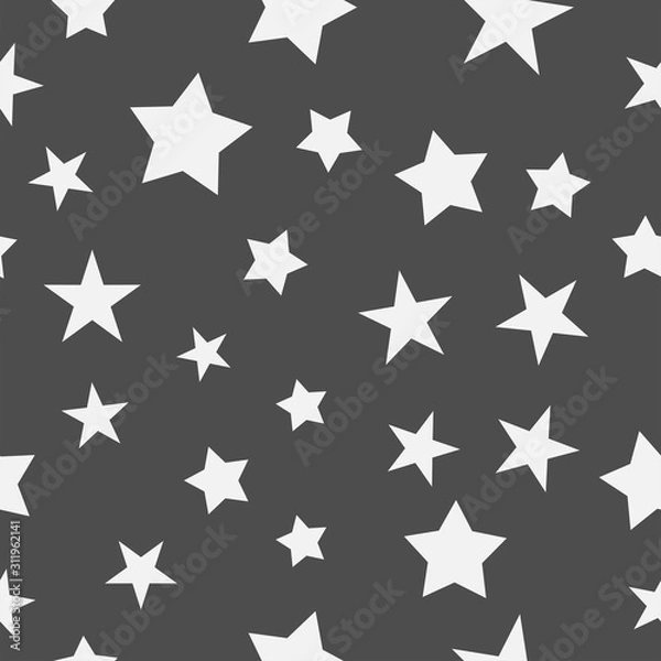 Fototapeta Stars seamless pattern. Star texture background.