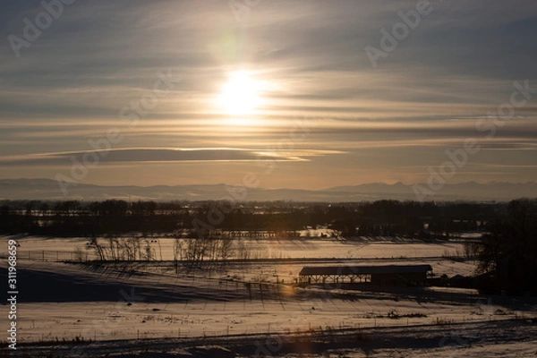 Obraz sunset montana