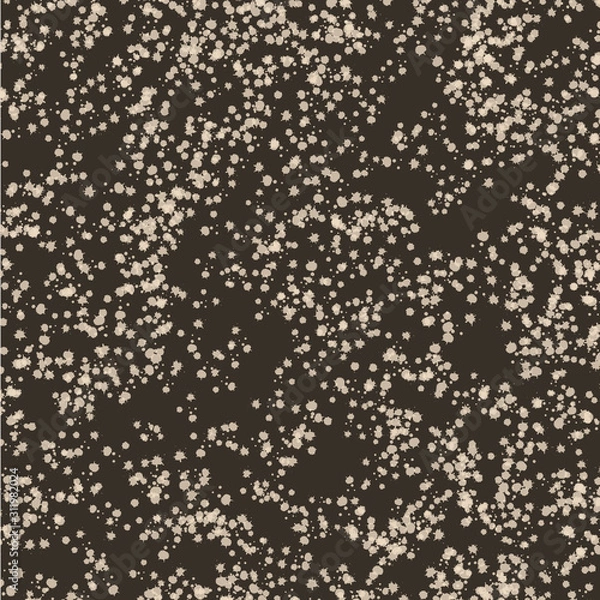 Obraz Beige dots blots on a brown background. Seamless texture for fab