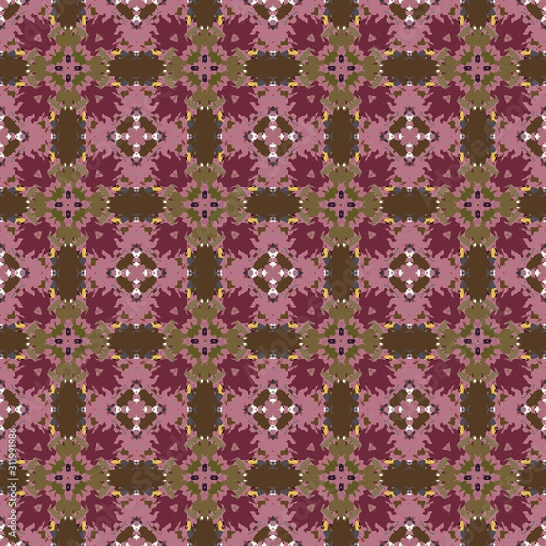 Obraz Abstract vector repeating pattern. Seamless pattern for fabric, paper