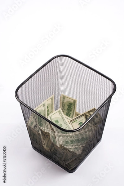 Obraz Cash in the Recycle Bin