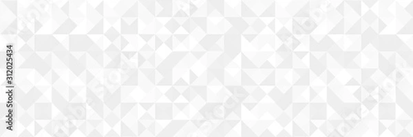 Obraz Białe srebrne geometryczne uniwersalne tło do prezentacji biznesowych. Streszczenie elegancki wzór. Minimalistyczny pusty trójkątny BG. Monochromatyczna okładka rastra. Nowoczesny cyfrowy Szczęśliwego