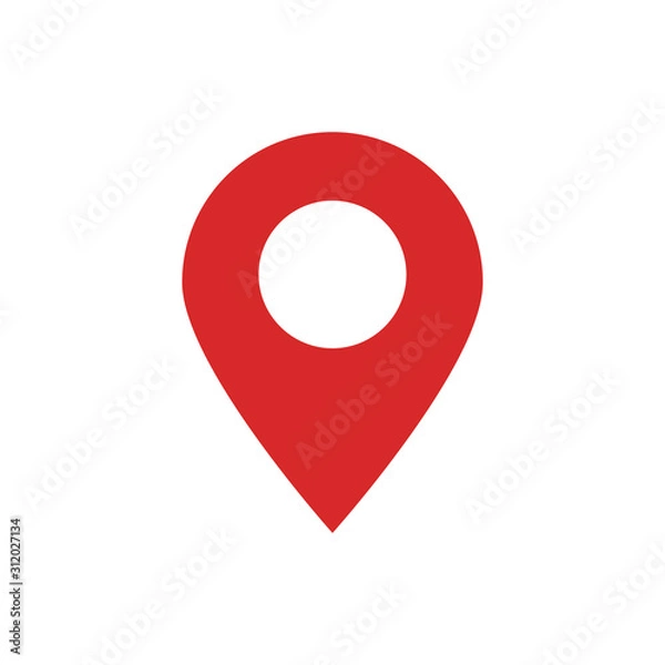 Fototapeta Location icon on the map.vector illustration and icon