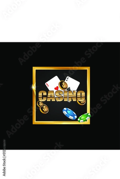 Obraz Casino vector illustration for design work