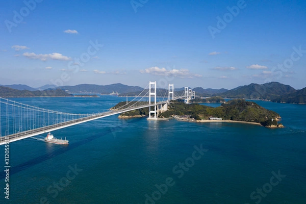 Obraz 来島海峡（しまなみ海道）　空撮