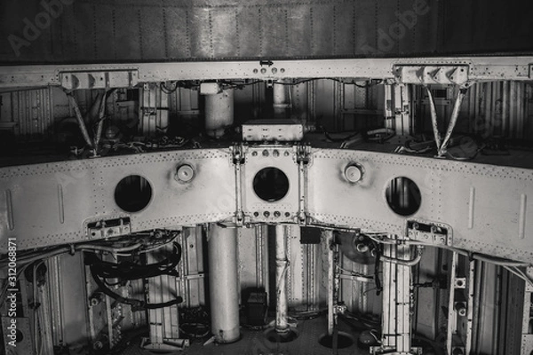 Obraz Modern aircraft cross section closeup