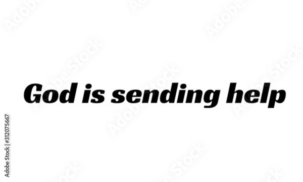 Fototapeta Christian faith, typography for print or use as poster, card, flyer or T shirt