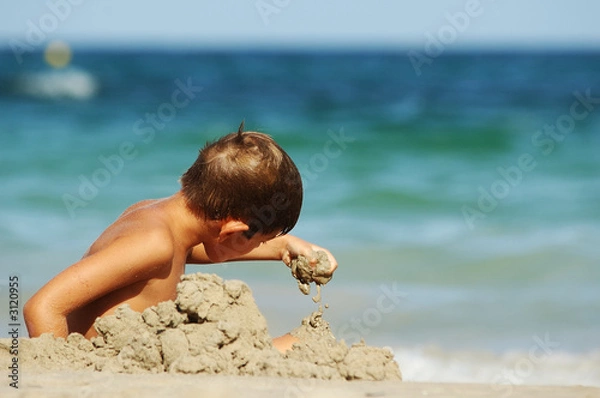 Obraz enfant sur la plage
