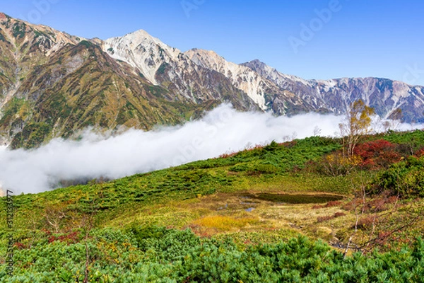 Fototapeta 【長野県】秋の白馬三山　八方尾根	