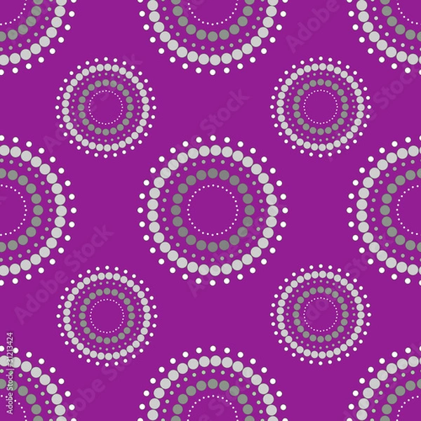 Obraz Seamless Circle Purple Background