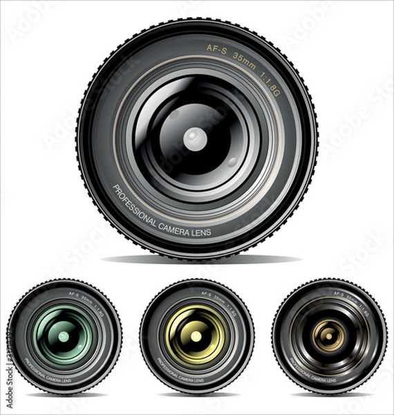 Fototapeta camera lens set