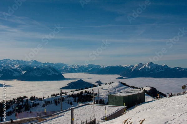 Fototapeta winter in mountains