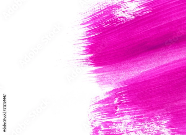 Obraz Pink hand drawn texture on white background