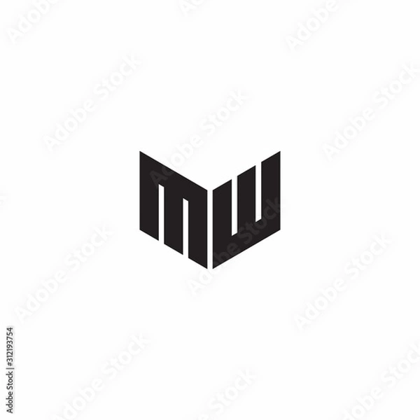 Fototapeta Logo Letter Monogram Initial Designs Template