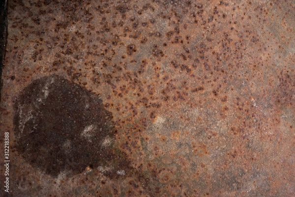 Obraz Old orange rusty piece of metal