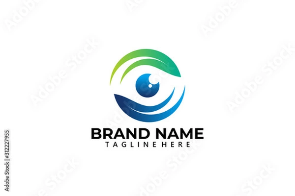 Fototapeta vision logo icon vector isolated